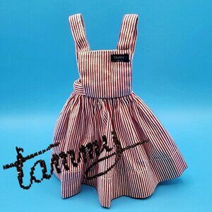 Tammy Doll Candy Striper Apron w/ Name Tag #9120-7 1960s Nurses Aid Red White